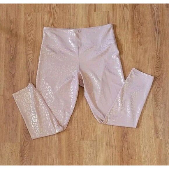 Zyia Active Light n Tight Pocket Capri Leggings Size 12 Pink Sparkle 7/8 - Picture 6 of 6